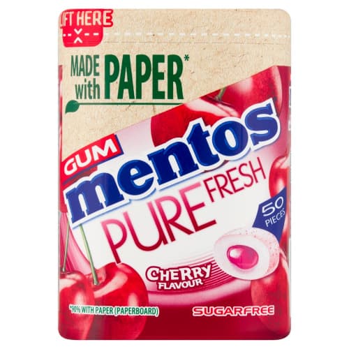 Mentos Cherry Gum 50 pcs 97gr