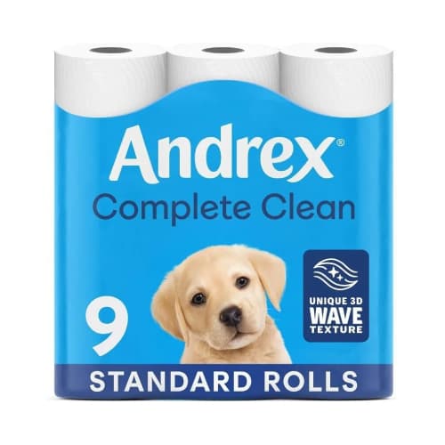 Andrex 9 Roll Toilet Tissue