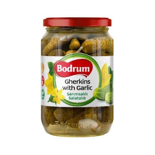 Bodrum Gherkin With Garlic  670g
