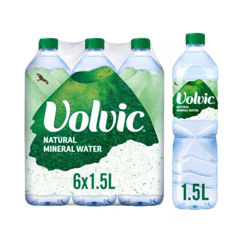 Volvic Natural Mineral Water 1,5L x 6